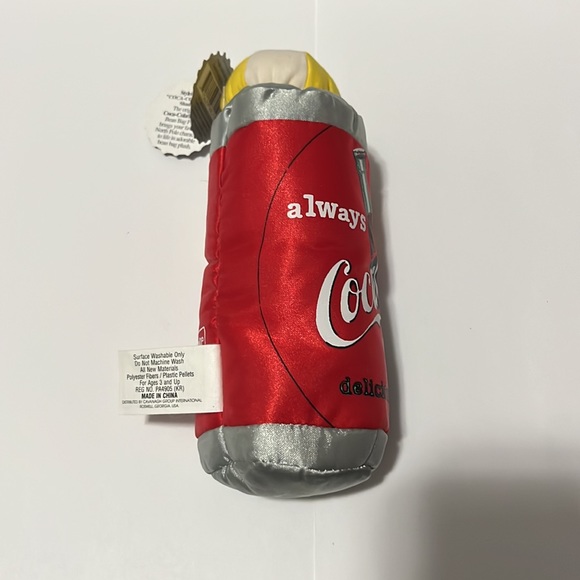 COCA COLA PLUSH BEAN BAG in MINT CONDITION with LABELS 1997 ‘ALWAYS’ SLOGAN. - Picture 5 of 5